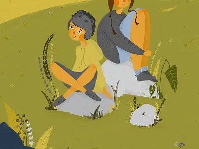 children's book autumn book boys children color flowers free illustration plant recreation sketch