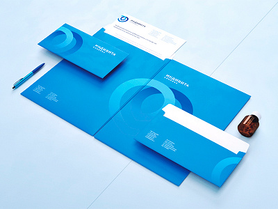 Indivita — Identity for clinic (pt. 3) envelope gradient heart identity logo stationery