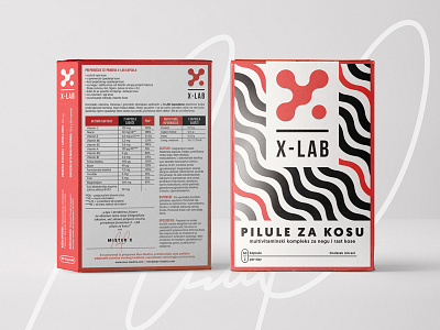 X-LAB pt.1 hair minimal modern packaging supplement