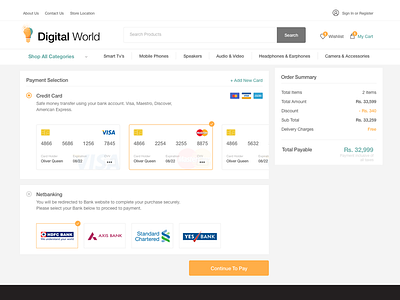 Payment Screen e com e commerce payment screen paymrnt type web design web page