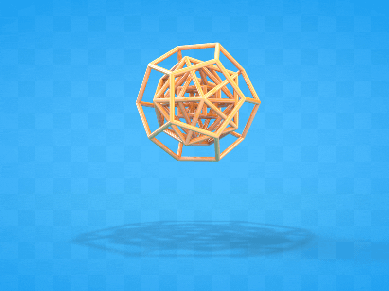 3D Platonic Solids - Shadow Experimentation 3d cinema 4d experimentation platonic solids shadows