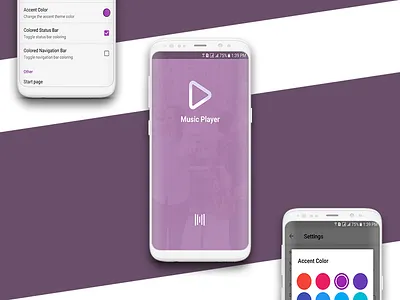 Music Player graphic design mobile ui design ux design
