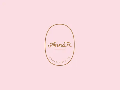 Anna K beauty lettering logo