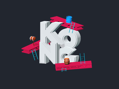 Kong 3d aftereffects c4d c4dlite donkey kong nintendo render