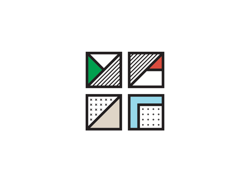 DAUP logo architecture branding cartography city maps fragment hatched areas logotype planning shape of a crossroads urban