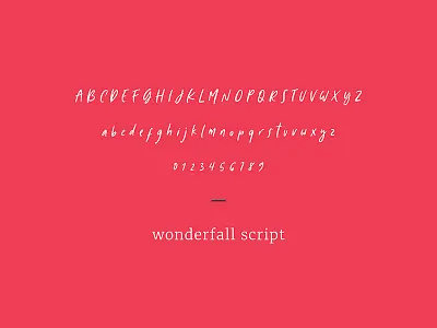 Wonderfall Script brochure creative design designer editorial follow layout like typography