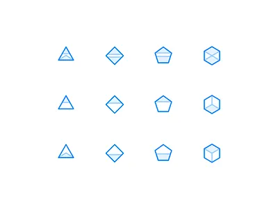 Abstract placeholders blue box geo geometric icon iconography icons light blue lines placeholder placeholders