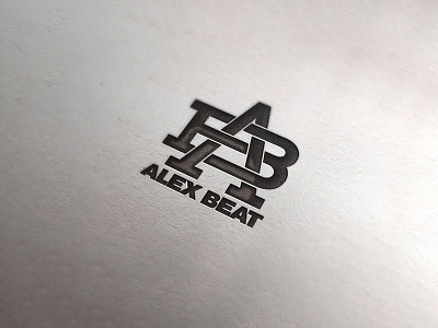 Alex Beat Monogram alex beat crossing dj letters logo logotype monogram music