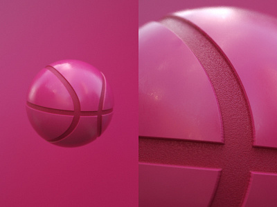 Dribbble Ball 3d c4d