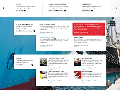 GOP Content bahrain content design gop grid interface layout news visual website