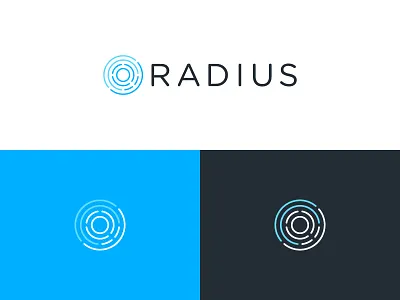 Radius Logo agents brand identity branding circle logos logotype radial radius real estate san francisco startup symbol