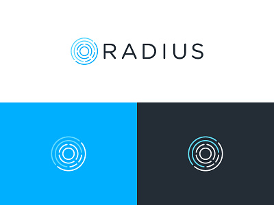 Radius Logo agents brand identity branding circle logos logotype radial radius real estate san francisco startup symbol