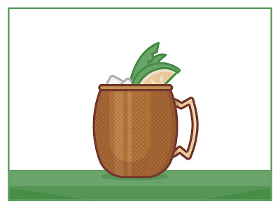 Mug of the Month - Aug. alcohol august cocktail copper icon illustration moscow mug mug of the month mule nashville summer