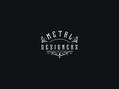'Metal Designers Antiques' Logo antiques logo typography vintage