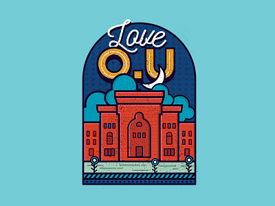 Osmania University Illustration colour design hyderabad illustration india inspiration label line art osmania university palette style university