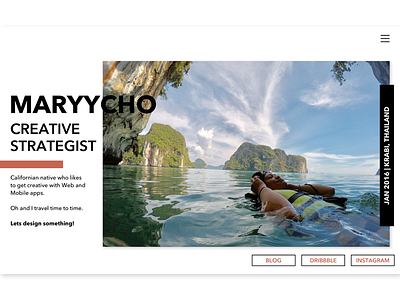 Maryy.co blog desktop desktop ui minimal portfolio travel ui ux