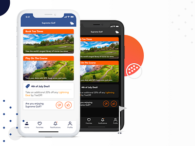 Supreme Golf Refresh app design experience golf ios mobile sketch sports ui ux