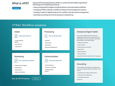 APS Home 4 Boxes Stacked desktop iteration mockup sketch ux design website design