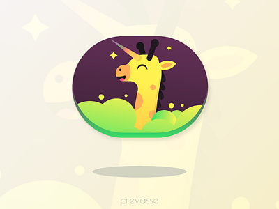 iMessage Sticker App Icon app icon character emoji giraffe icon imessage ios sticker
