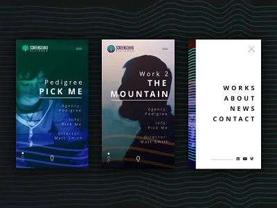 Screensound Alliance concept design desktop graphic mobile responsive ui ux website