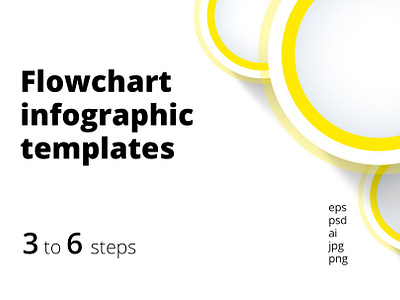 3-6 Step Flowchart Infographics