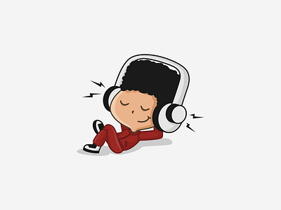 Chillin' out loud bold cartoon chillin headphone hiphop mascot music namilurihas