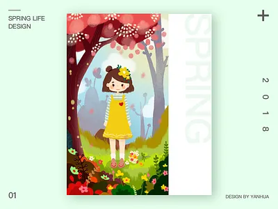 Spring spring，flower
