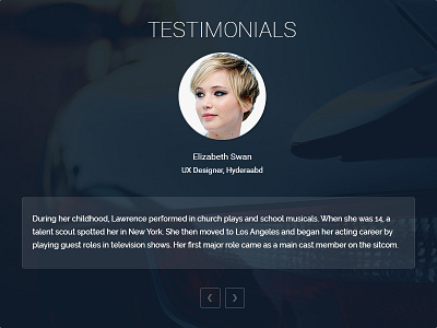 Testimonials android app application bar design graph graphic pie template ui ux web