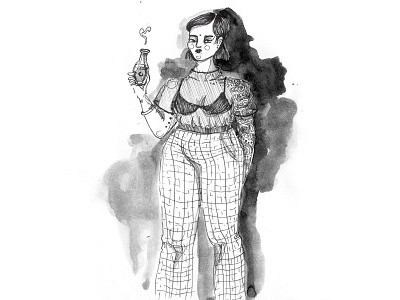 Poison analog drawing fashion fashion illustration illustration ink