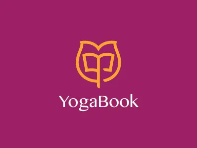 Yoga Book Logo book college green healthy library school tulip university yoga
