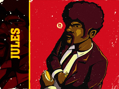 Jules • No Pulp characters design fan art flim illustration movies pulp fiction pulp fiction character tarantino