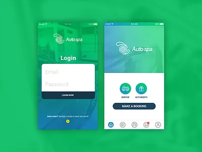 Automobile app app car design mobile trend ui ux wash
