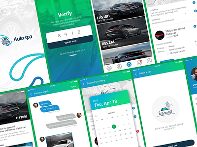 Automobile app app car design mobile trend ui ux wash