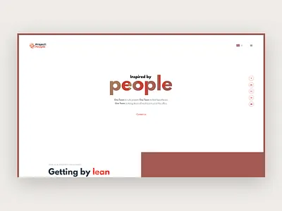 new website or not? company homepage landing page portfolio typography website white