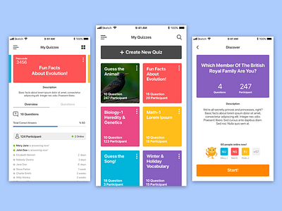 Quiz App analysis choose design graphic design growth illustration mobile app quiz quiz app settings ui design uiux
