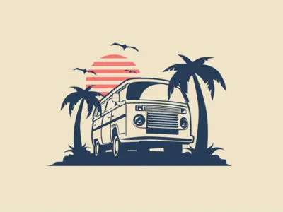 Miami Beach Illustration coreldraw creative garphicdesigner graphicdesign inspirations logo logodesigner logodesigns logoinspirations logos logotype