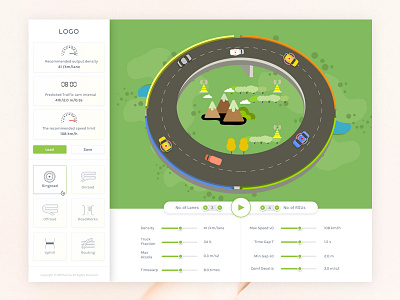 Traffic Simulator case study clean free freebie ios kit ipad lms mobile uiux uiux web.