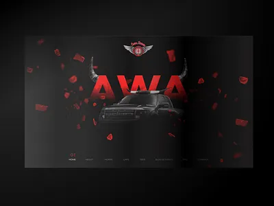 Homepage Design For Automobile Customisation Company dark design grid homepage sketch ui ux web web design creative