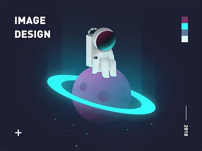 Astronaut and astronaut future illustrations lonely science space technology