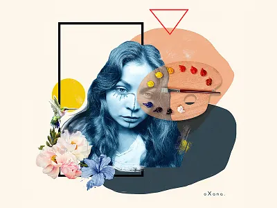 portrait art collage digital illustration inspiration photograph