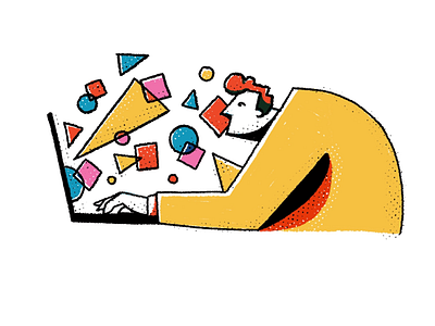 Designing design digital illustration internet shape texture ui web