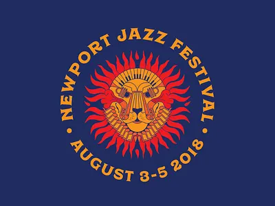 Newport Jazz Festival jazz keyboard lion newport saxophone trumpet
