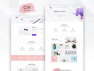 Blankos — Creative Minimal Elementor Template creative agency demo design studio landing minimal services skin web design web studio website wordpress