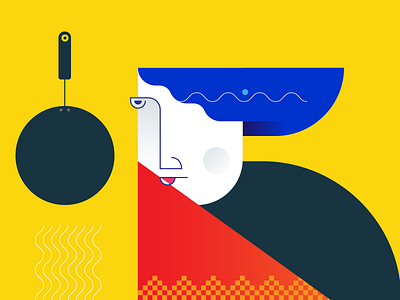 Indian Cuisine cuisine illustration kitchen line minimal tawa timepass