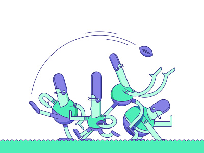 Football Blurbs field goal football kicker linebacker lineman quarterback running back touchdown
