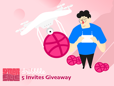 5 Dribbble Invites Giveaways dribbble flat design invite tunisia 🇹🇳 tunisie ui user experience ux