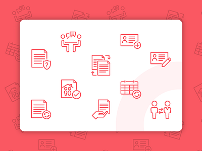 Registration Icon Set berkah icon document home icon icon icon set line icon minimalist icon outline icon simple icon