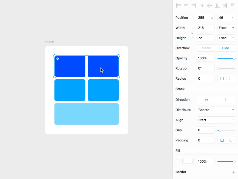 Framer X: Stacks framer framer x interface ui