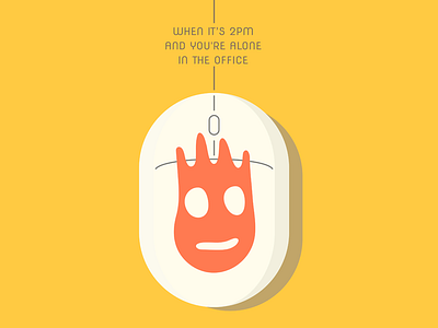 Loneliness in the office joke mouse office poster wilson