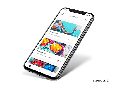 Street Art - [Concept] app art concept iphone iphone x psd screen sketch street street art